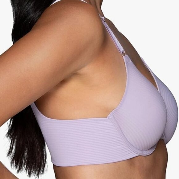 NWT Vanity Fair Women's Full Coverage Beauty Back Smoothing Bra, lavender, 36C - Picture 2 of 9